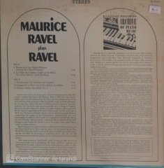 Maurice Ravel Plays Ravel LP