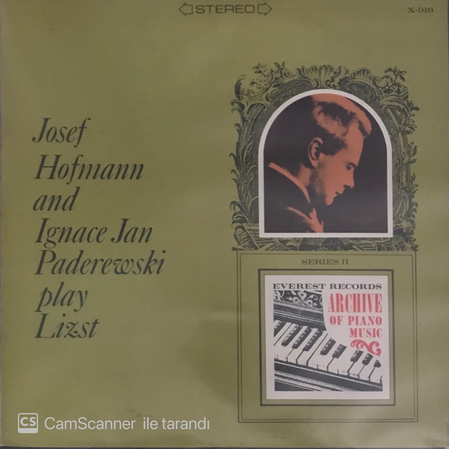 Josef Hofmann And Ignace Jan Paderewski Play Liszt LP