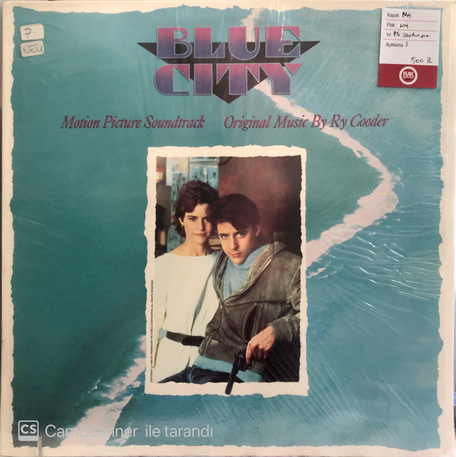 Ry Cooder / Blue City / Original Motion Picture Soundtrack LP