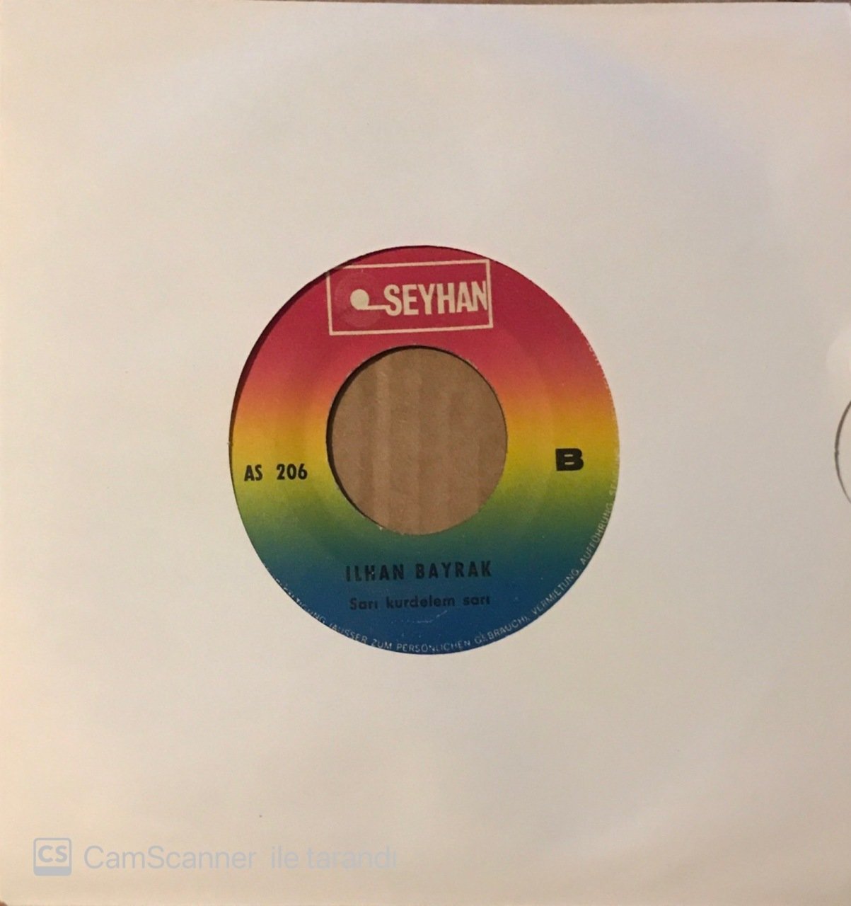 İlhan Bayrak Sarı Kurdelem Sarı 45lik