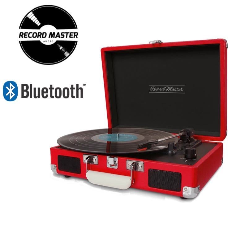 RECORD MASTER T317R-BT Çanta Pikap - Bluetooth Özellikli - Plak Temizleme Solüsyonu Hediyeli