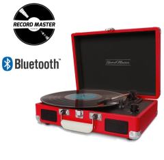 RECORD MASTER T317R-BT Çanta Pikap - Bluetooth Özellikli - Plak Temizleme Solüsyonu Hediyeli