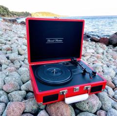 RECORD MASTER T317R-BT Çanta Pikap - Bluetooth Özellikli - Plak Temizleme Solüsyonu Hediyeli
