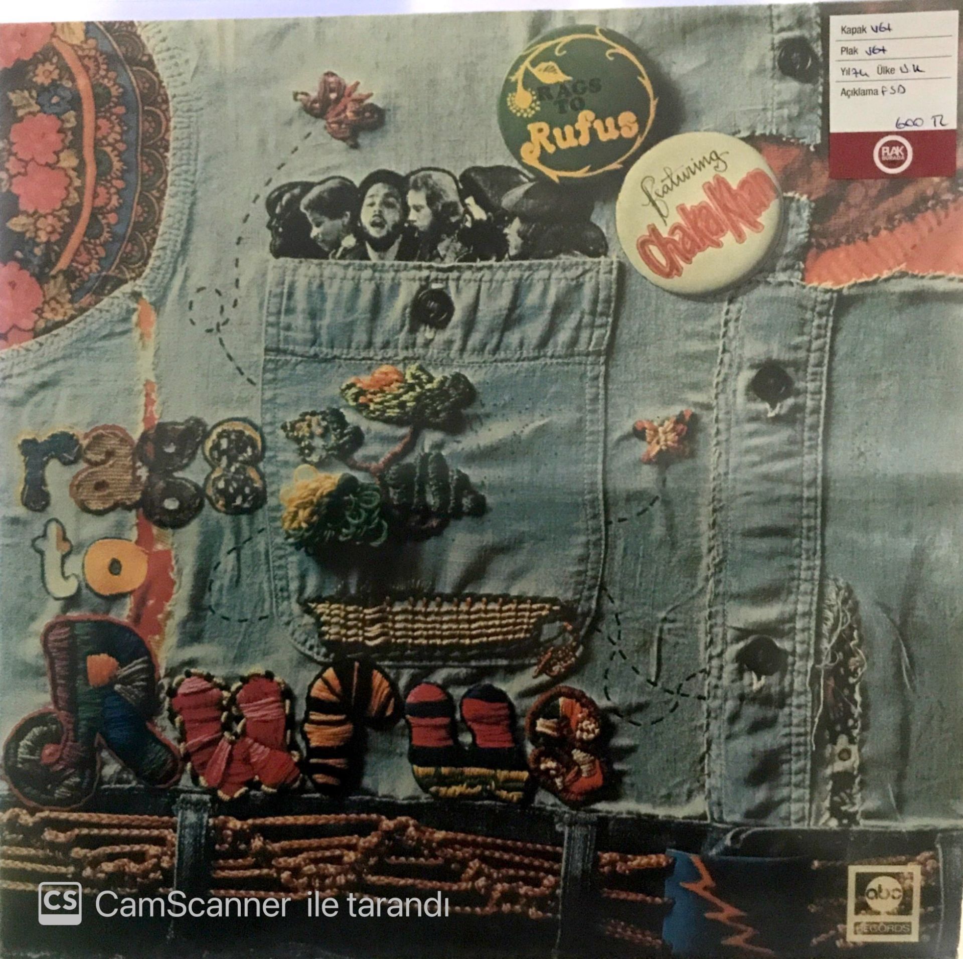 Rufus - Rags to Rufus LP