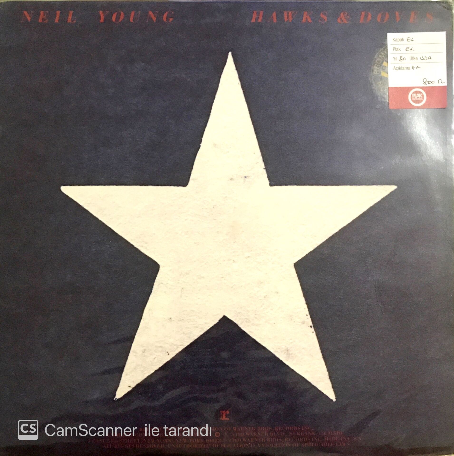 Neıl Young - Hawks & Doves LP