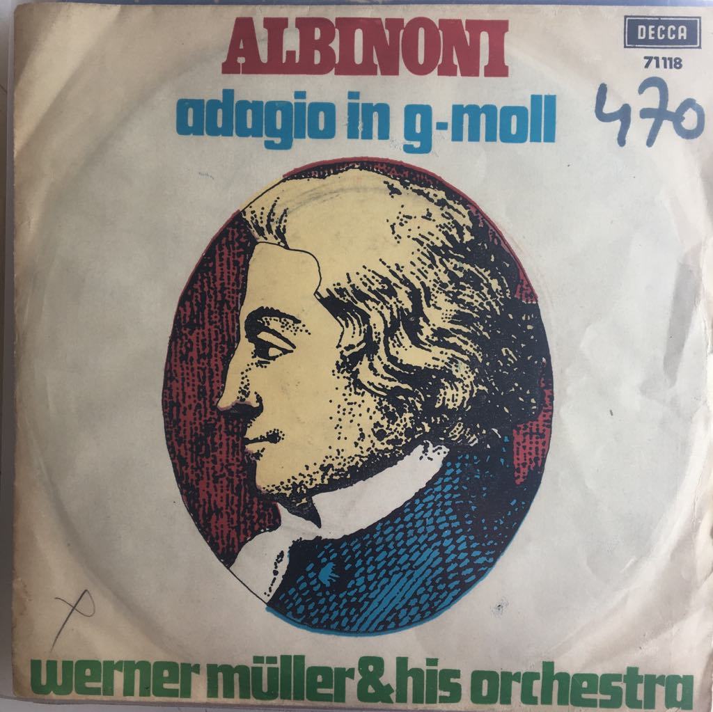 Werner Müller and His Orchestra Mozart Adagio In G Moll 45lik
