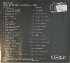 Serenata Trios Cubanos Y Grandes Boleros CD