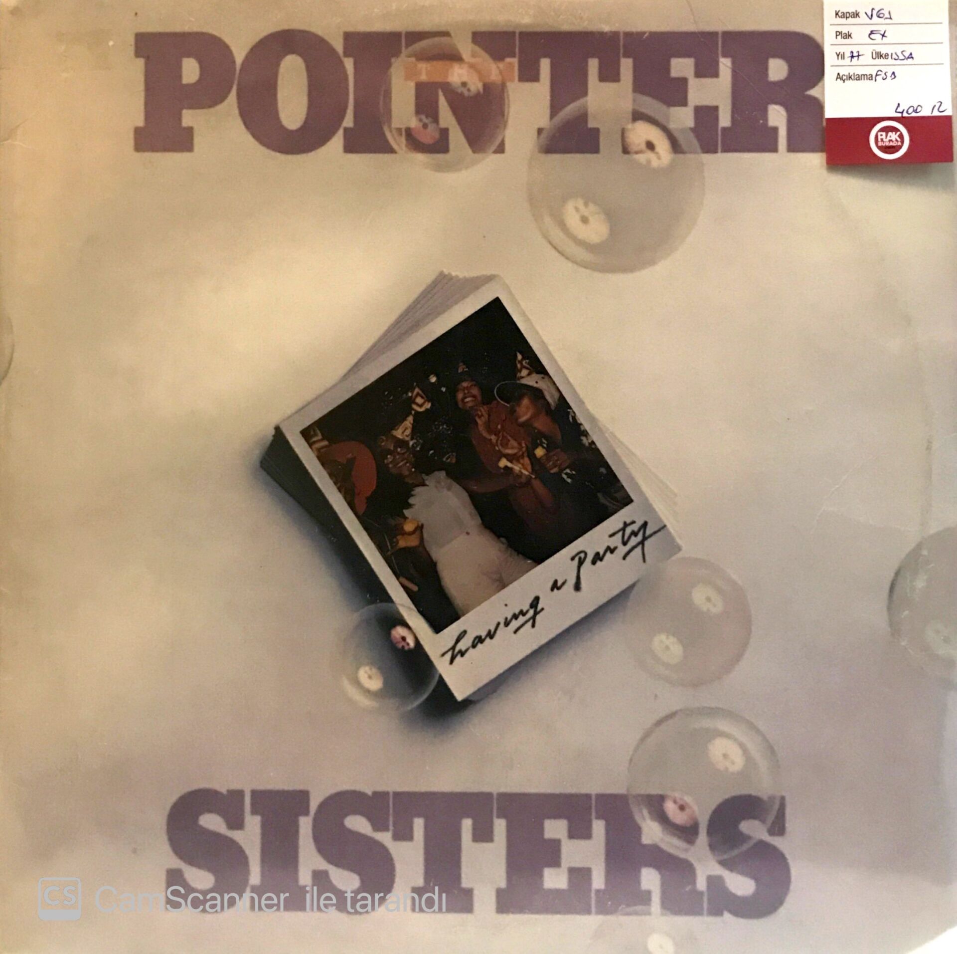 The Pointer Sisters / Having A Party LP