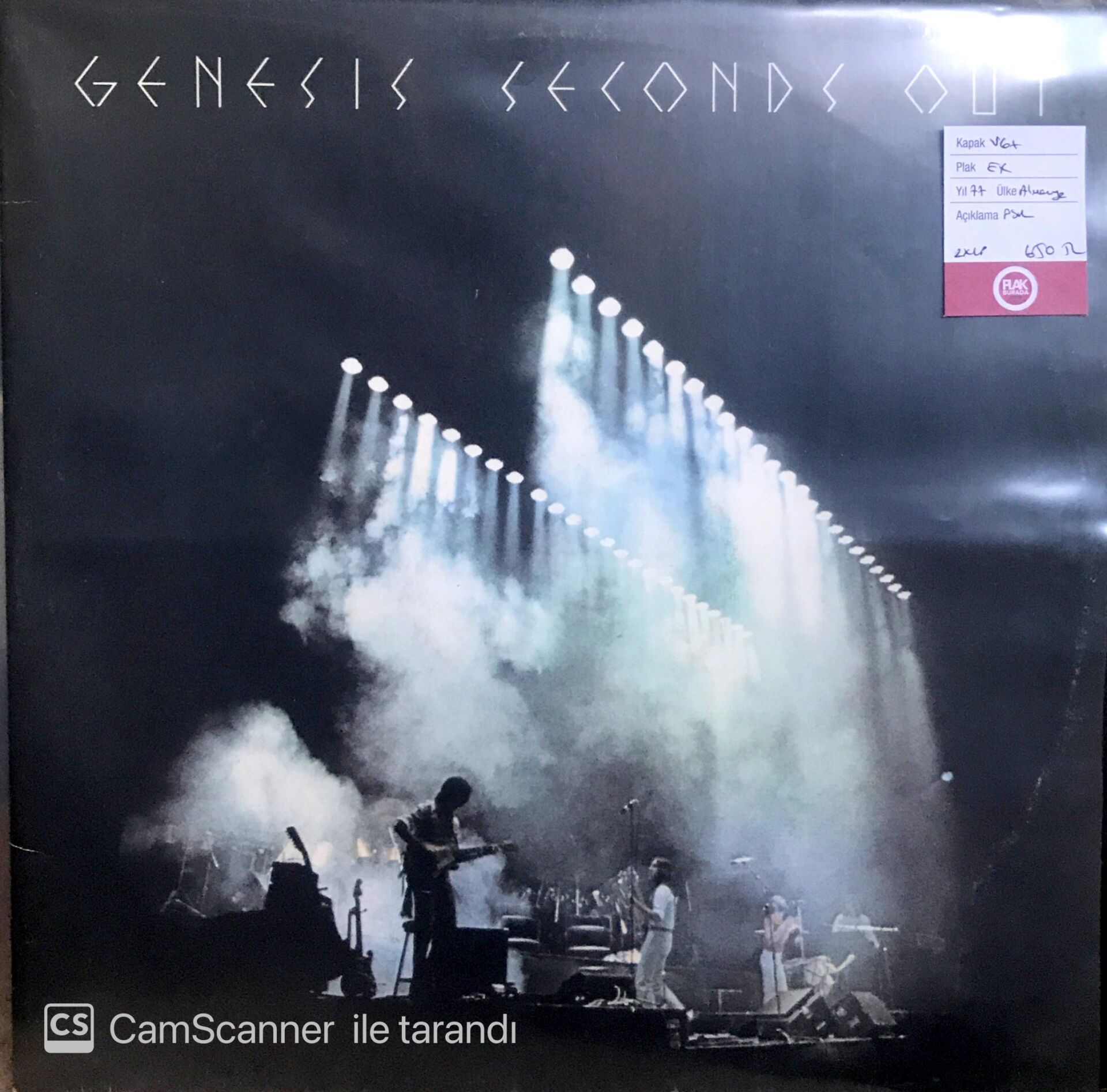 Genesis Seconds Out Double LP