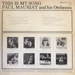 Paul Mauriat This Is My Song LP