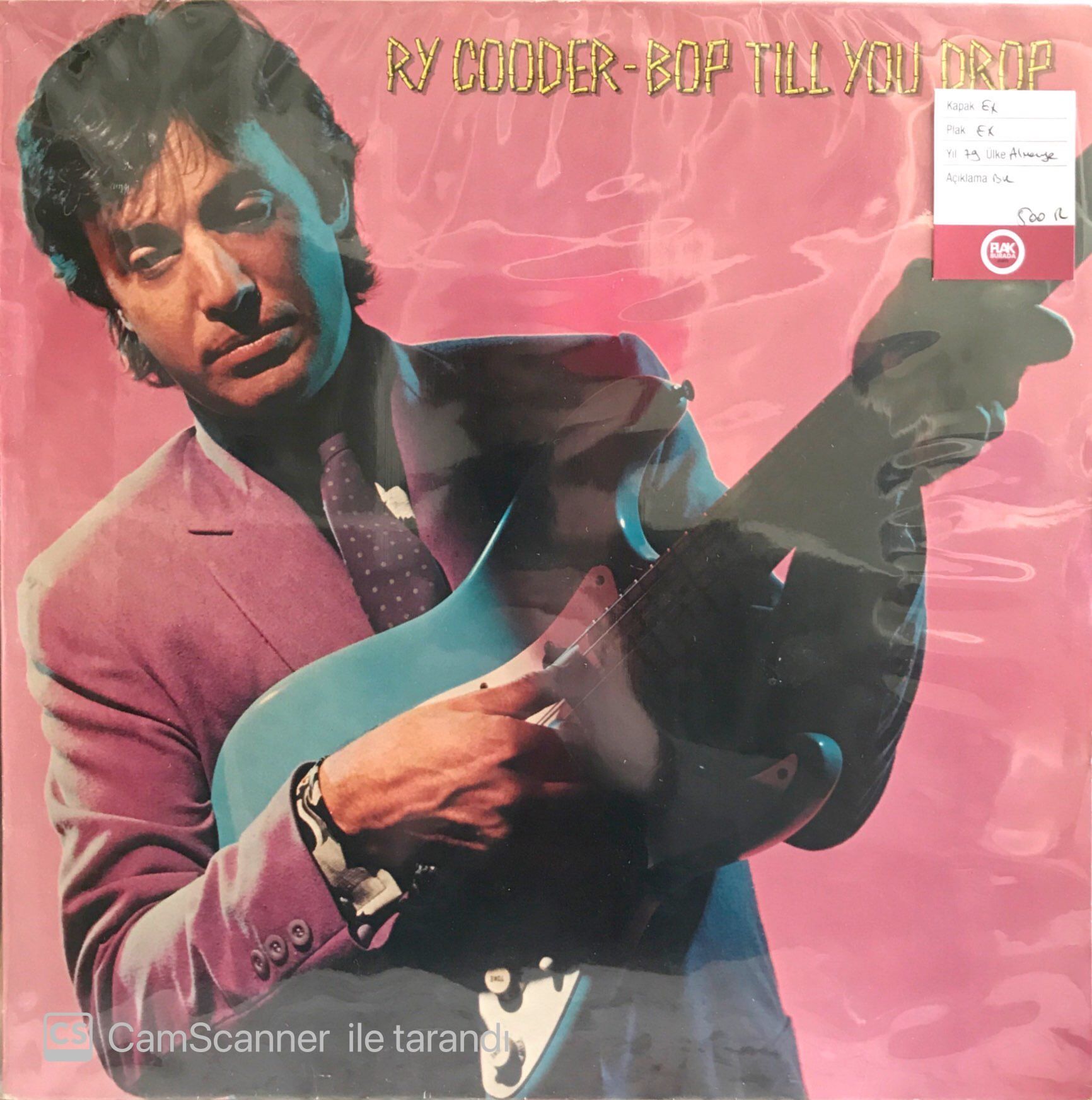 Ry Cooder / Bop Till You Drop LP