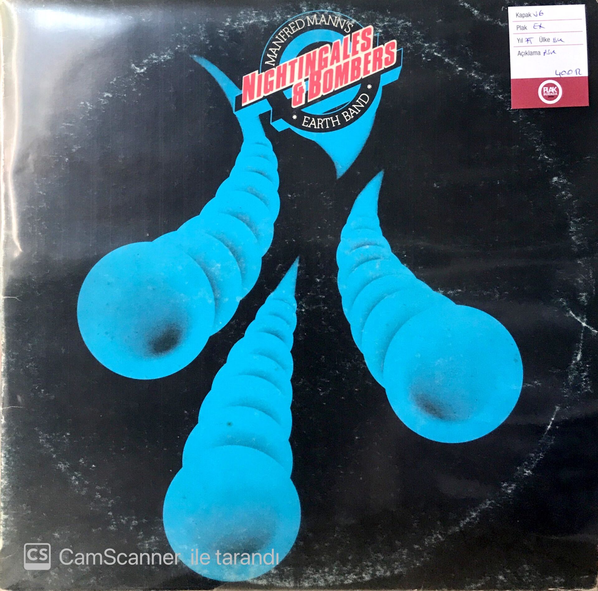 Manfred Mann's Earth Band Nightingales And Bombers LP
