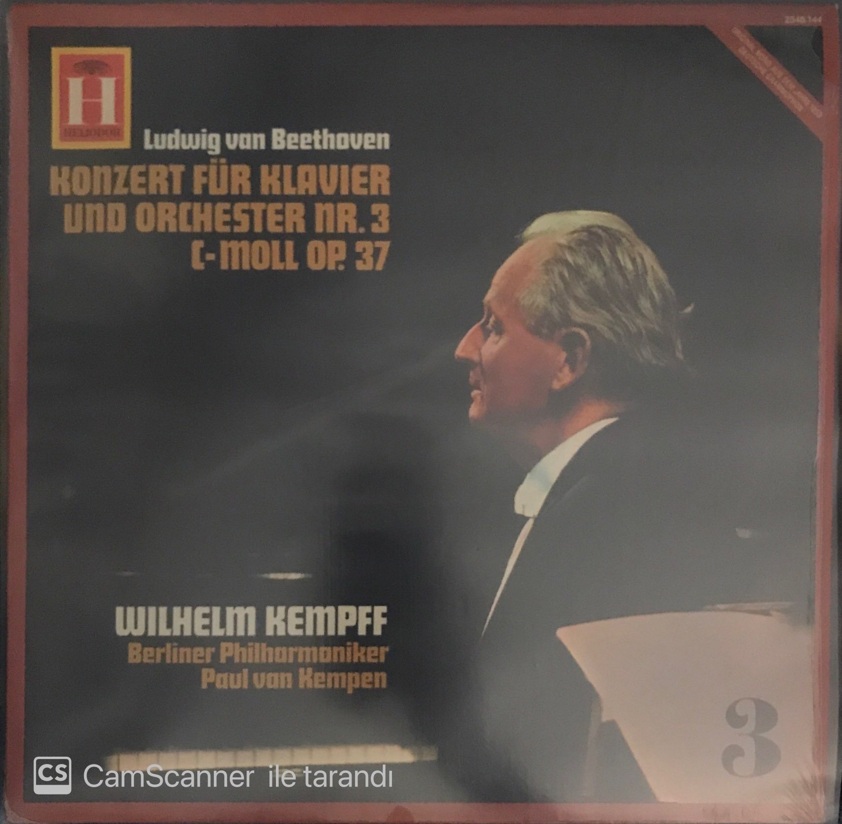 Beethoven Konzert Für Klavier Und Orchester Nr. 3 C-Moll Op. 37 LP
