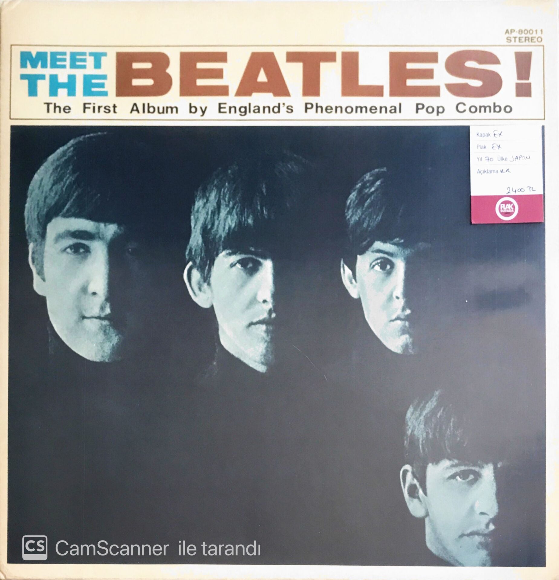 The Beatles - Meet The Beatles! (Japonya Baskı) - LP