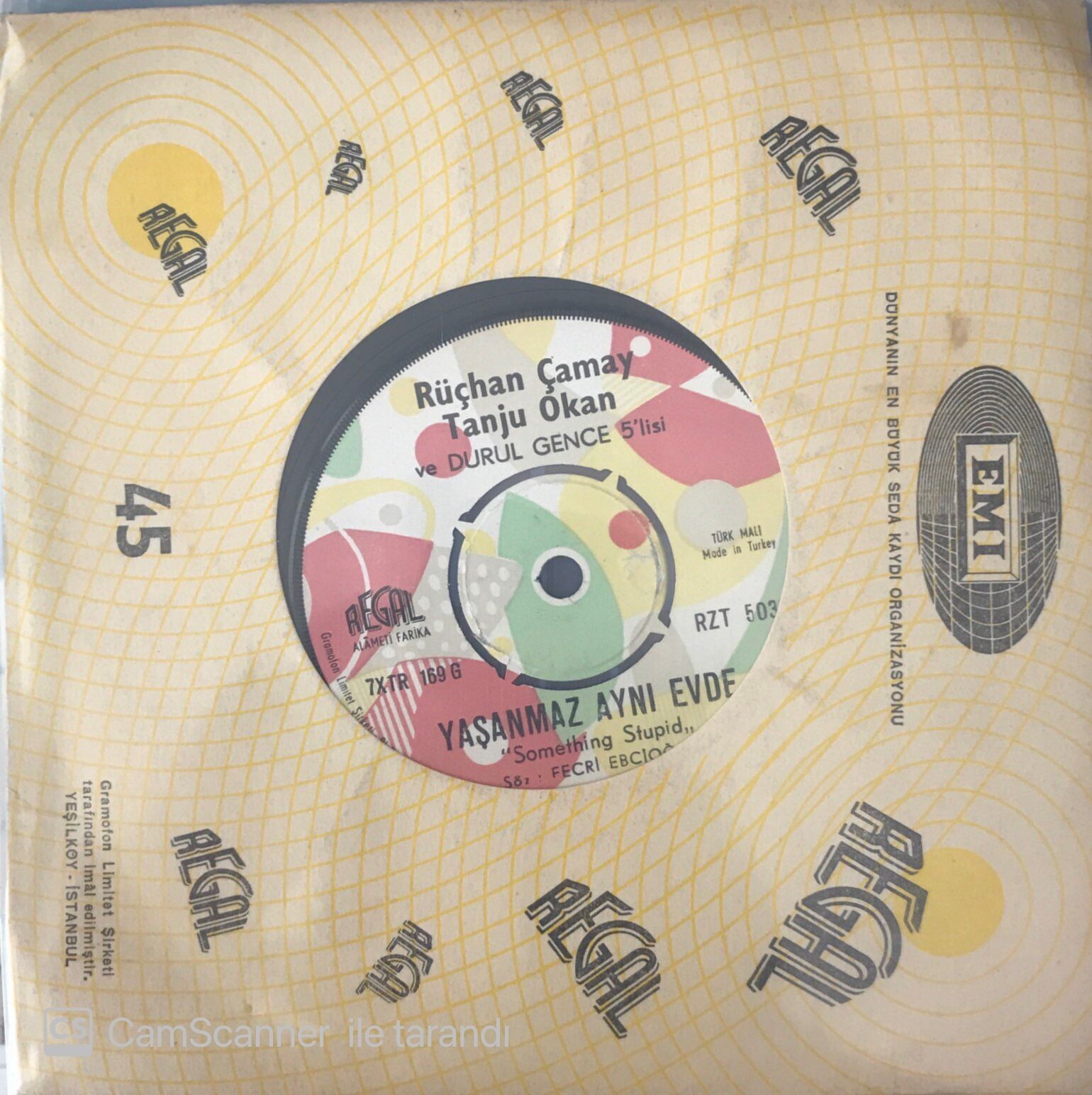 Rüçhan Çamay Tanju Okan Babam Gibi 45 Lik