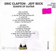 Jeff Beck/Eric Clapton - Giants Of Guitar CD