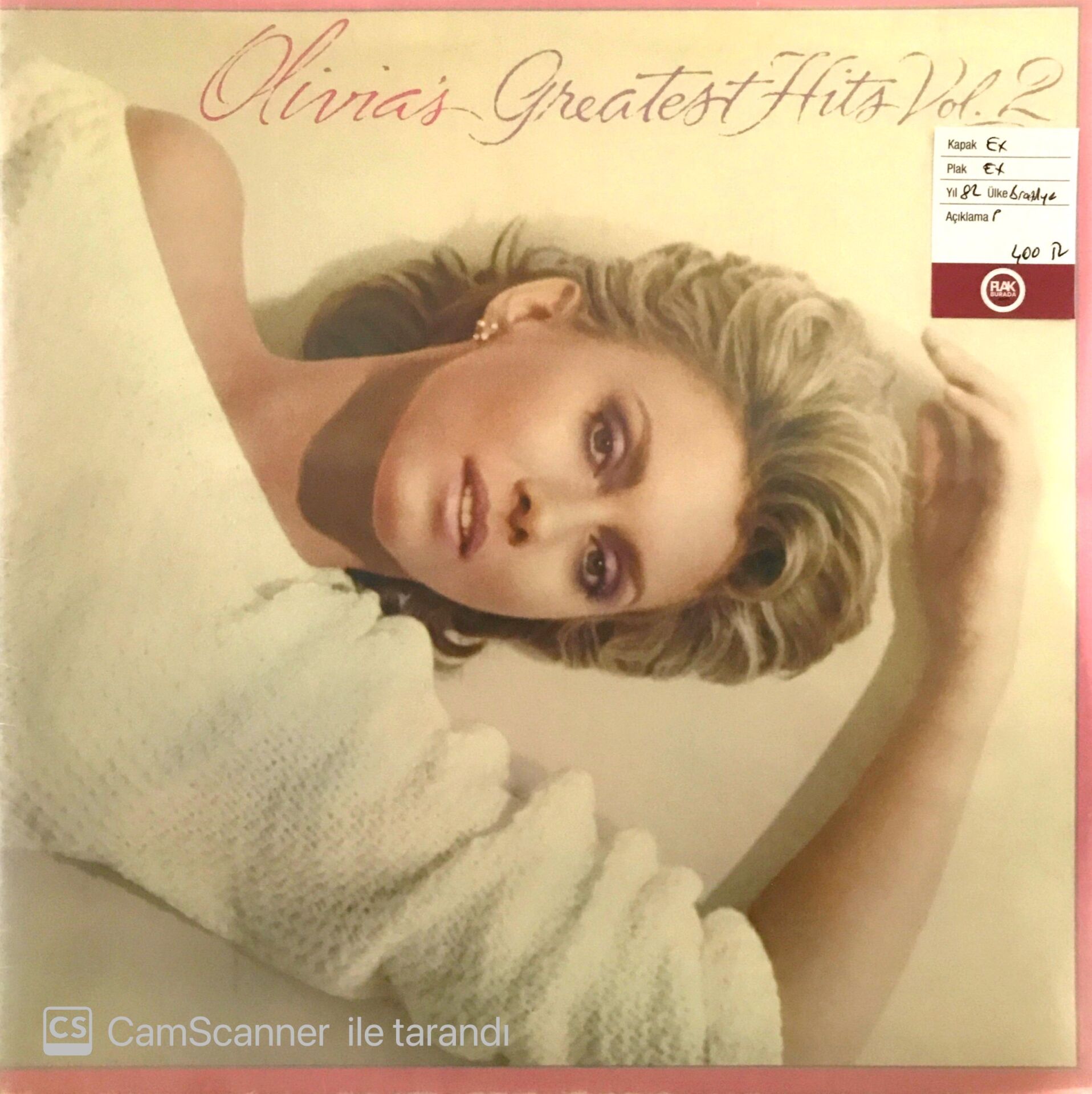 Olivia Newton John Greatest Hits Vol.2.  LP