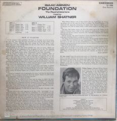 Isaac Asimov - Foundation The Psychohistorians Read By William Shatner - LP