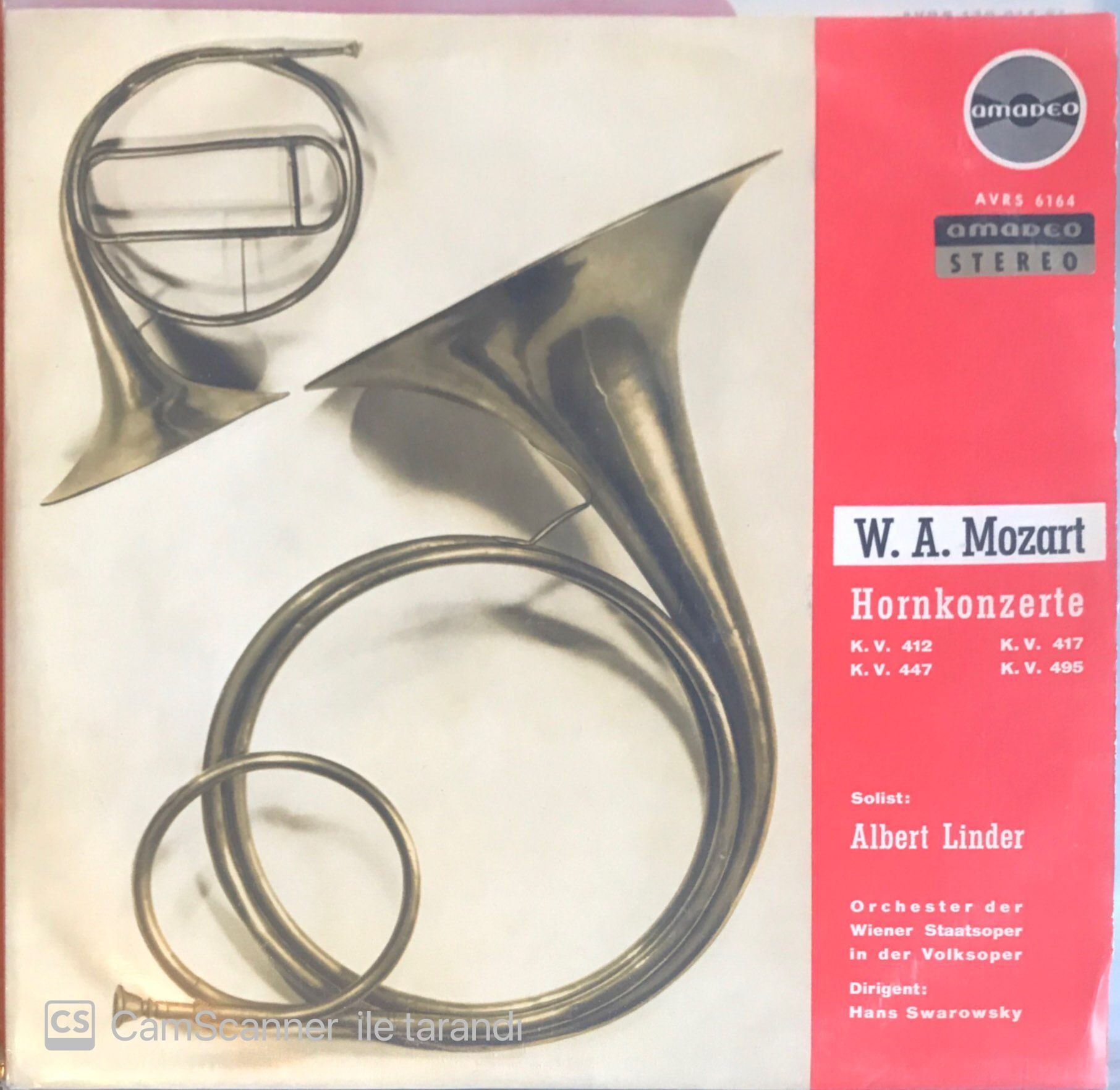 W. A. Mozart Hornkonzerte LP
