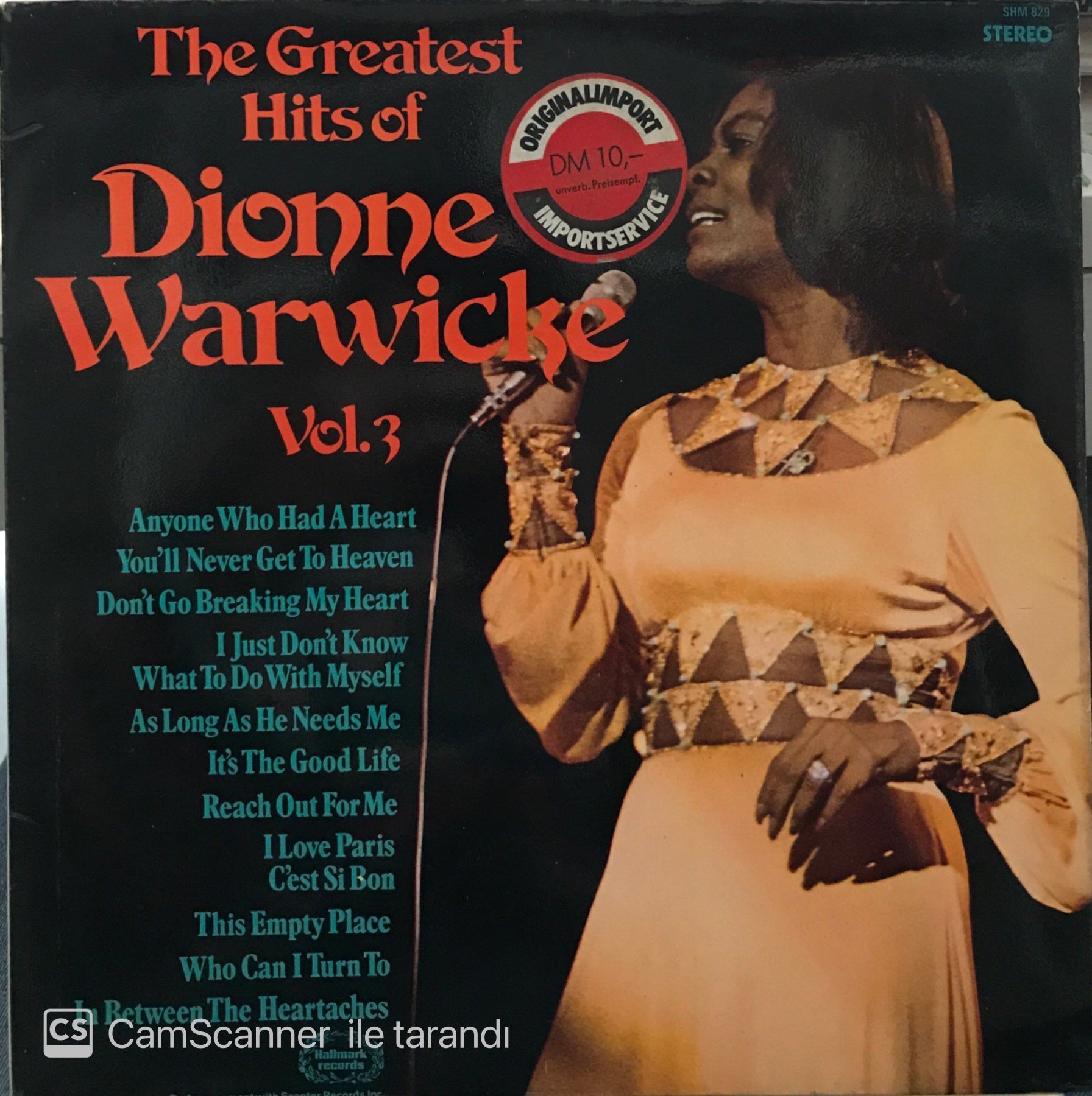Dionne Warwicke Greatest Hits LP