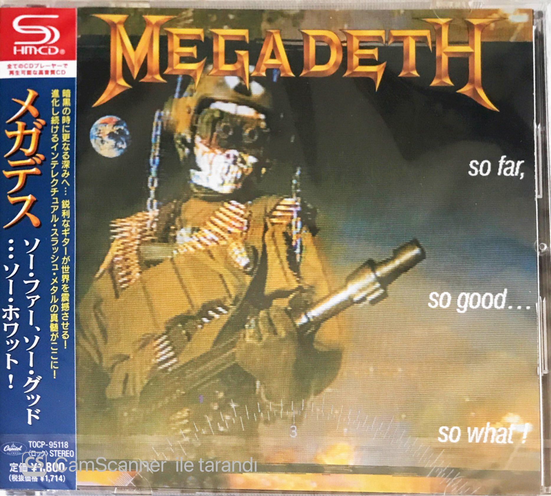 Megadeth - So Far, So Good...So What! (Japonya Baskı) - CD
