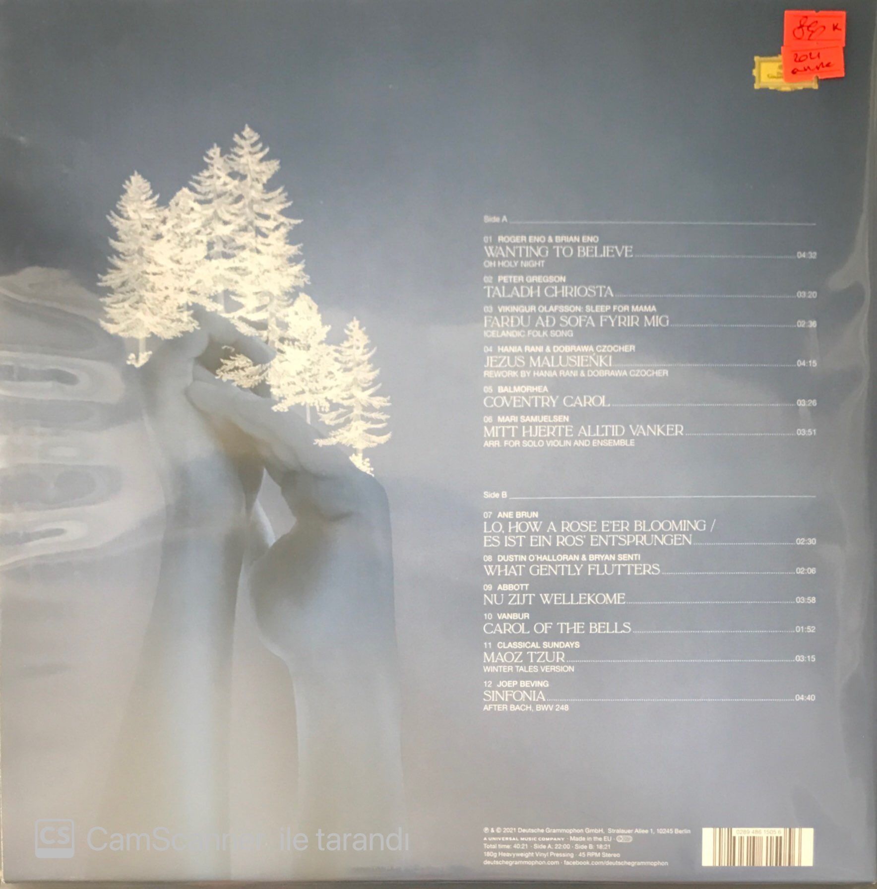 Winter Tales - Roger Eno & Brian Eno  LP
