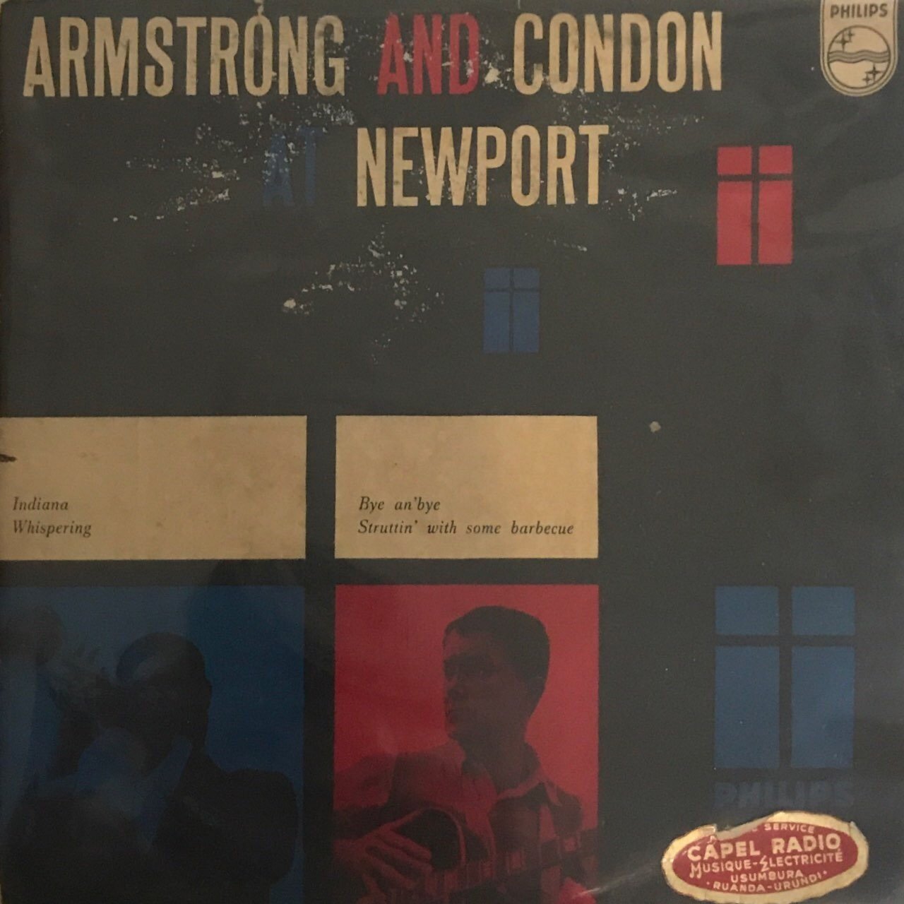 Eddie Condon Armstrong And Condon At Newport 45lik