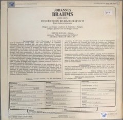 Brahms Concerto De Violon LP