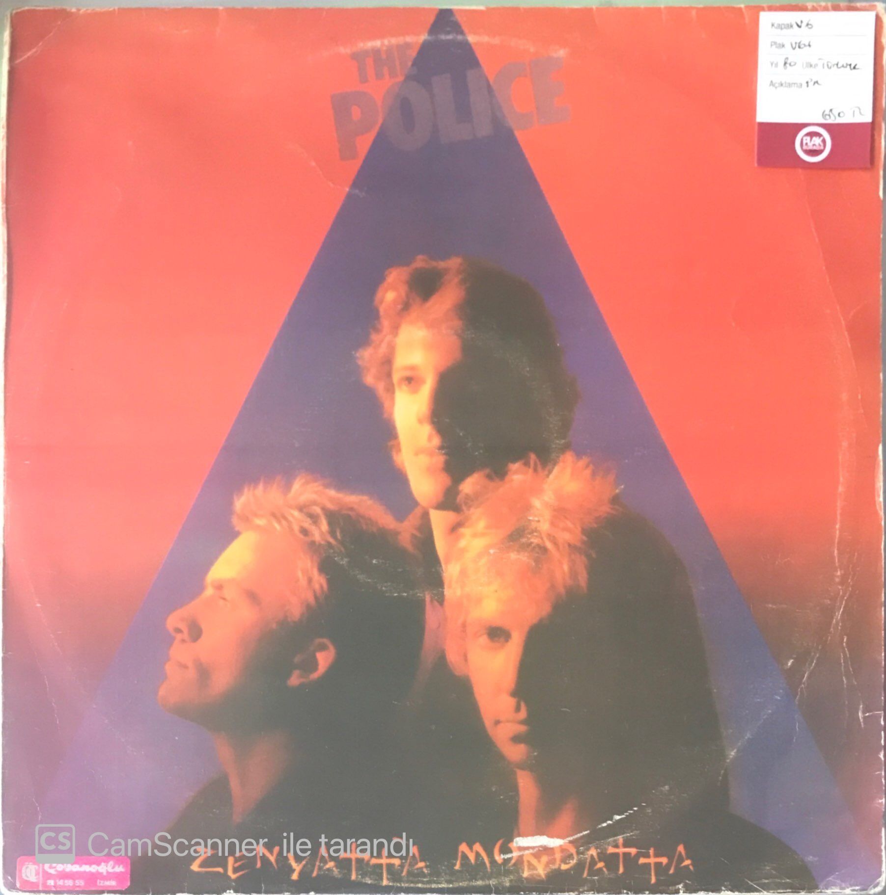 The Police - Zenyatta Mondatta LP