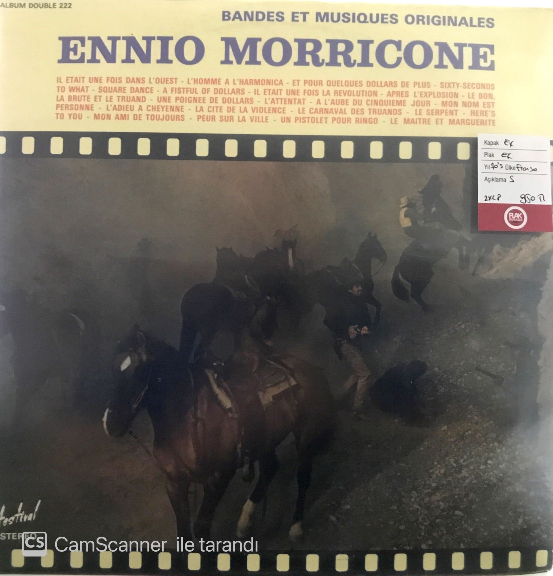 Ennio Morricone - Bnades et Musiques Originales 2 LP