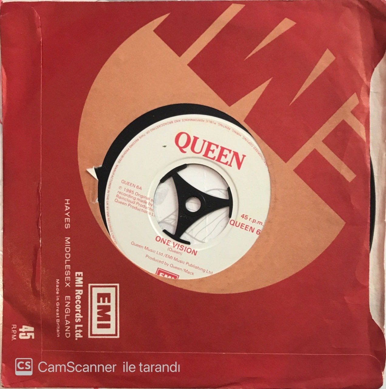 Queen One Vision 45lik