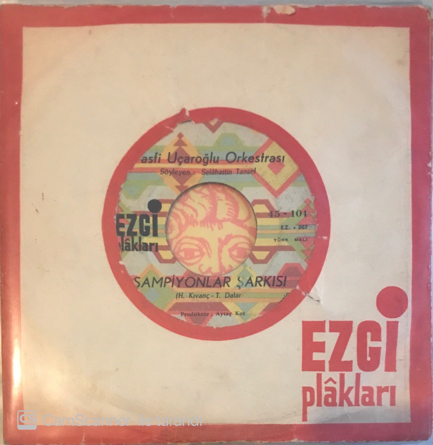 Vasfi Uçaroğlu Orkestrası - Şampiyonlar Şarkısı 45lik