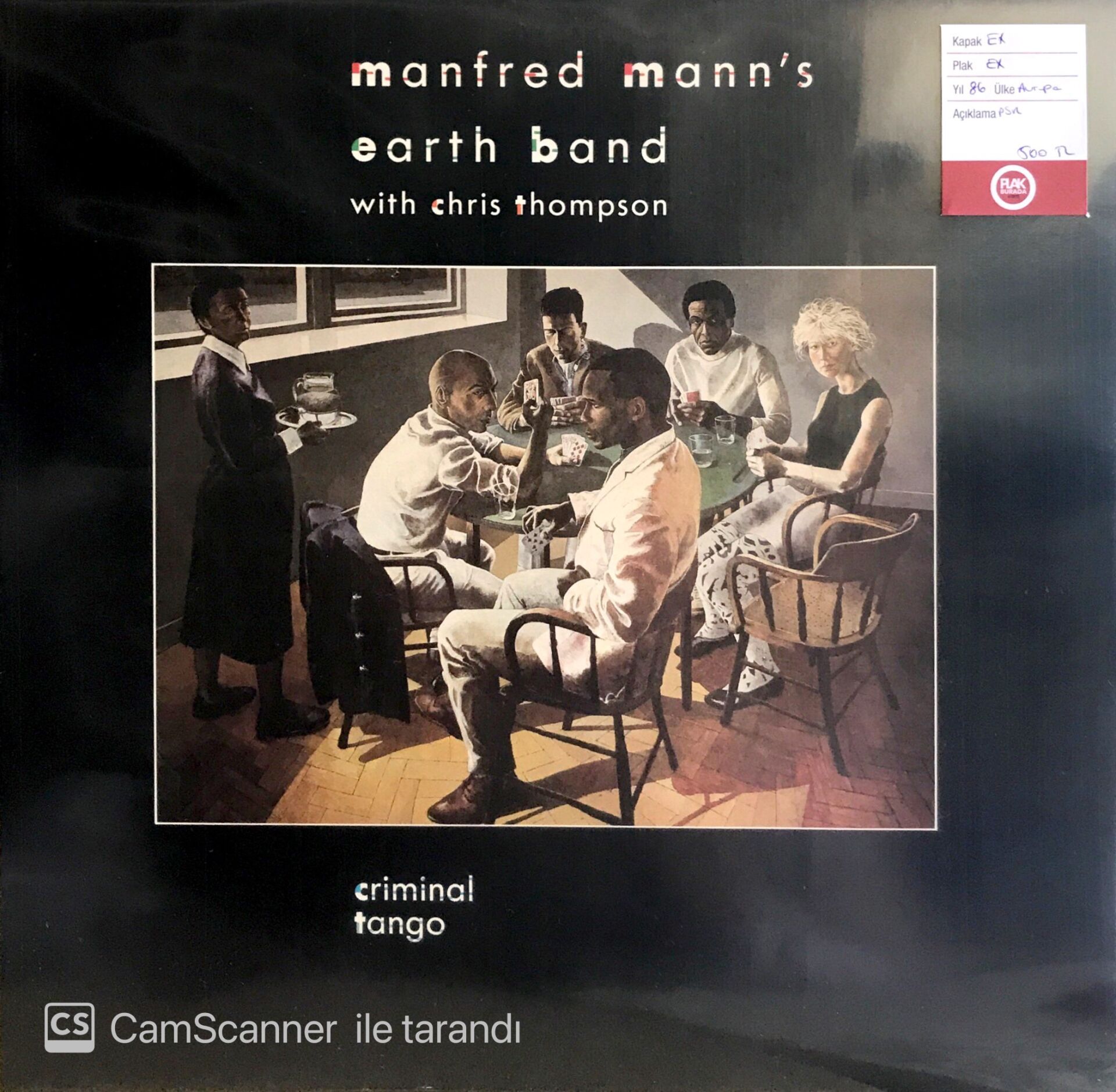 Manfred Mann's Earth Band with Chris Thompson / Criminal Tango LP