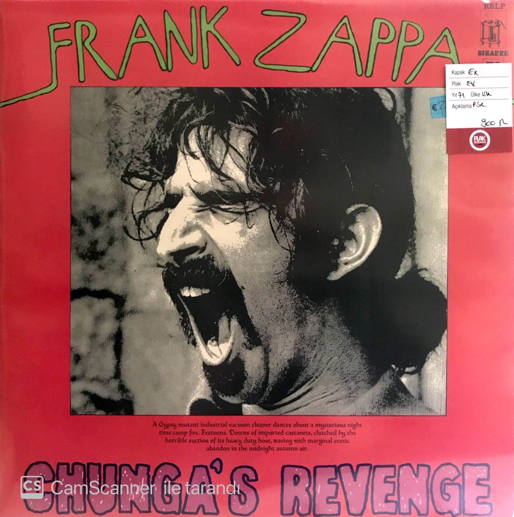 Frank Zappa / Chunga's Revenge LP