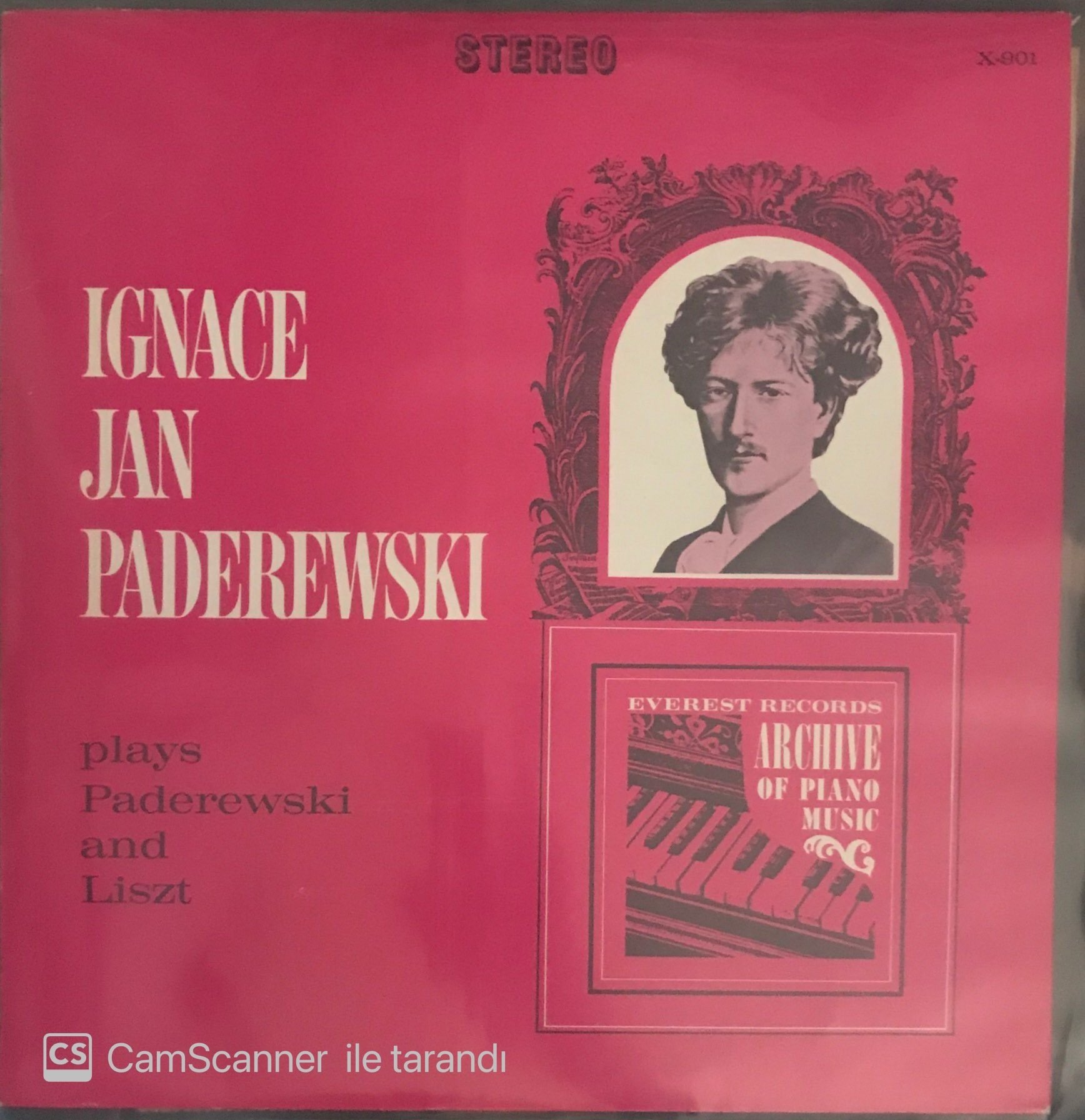 Ignace Jan Paderewski Plays Paderewski And Liszt LP