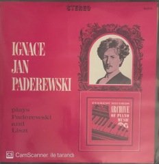 Ignace Jan Paderewski Plays Paderewski And Liszt LP