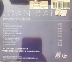 Joan Baez Speaking of Dreams CD