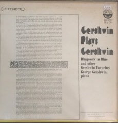 Gershwin Plays Gershwin Rhapsody In Blue And Other Gerswhin Favorites LP