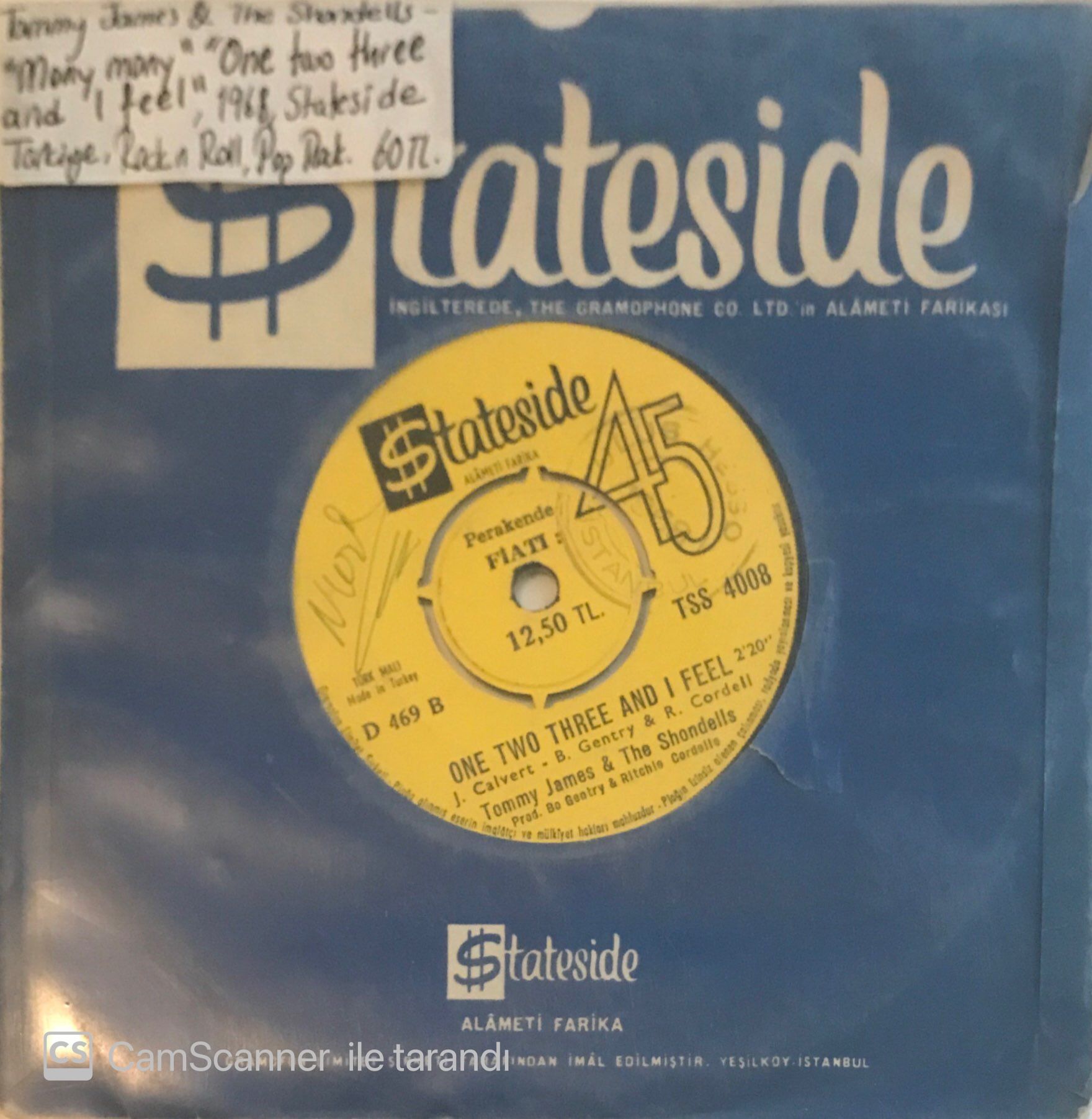 Tommy James & The Shondells Mony Mony 45lik