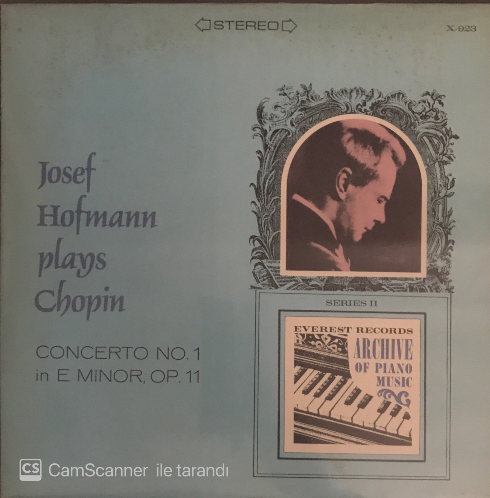 Josef Hofmann Plays Chopin Concerto No. 1 In E Minor Op. 11 LP