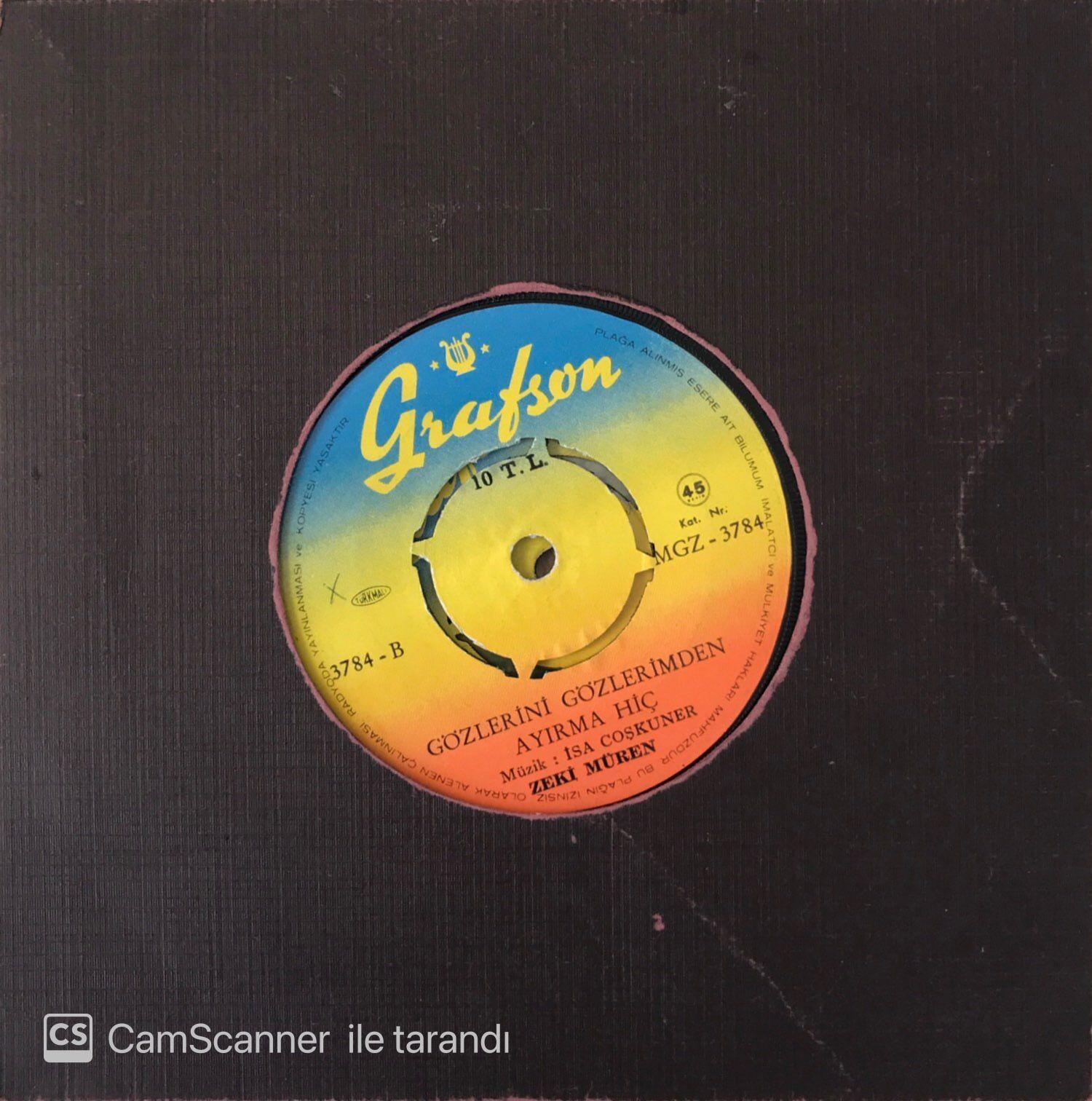 Zeki Müren Canın İsterse 45lik