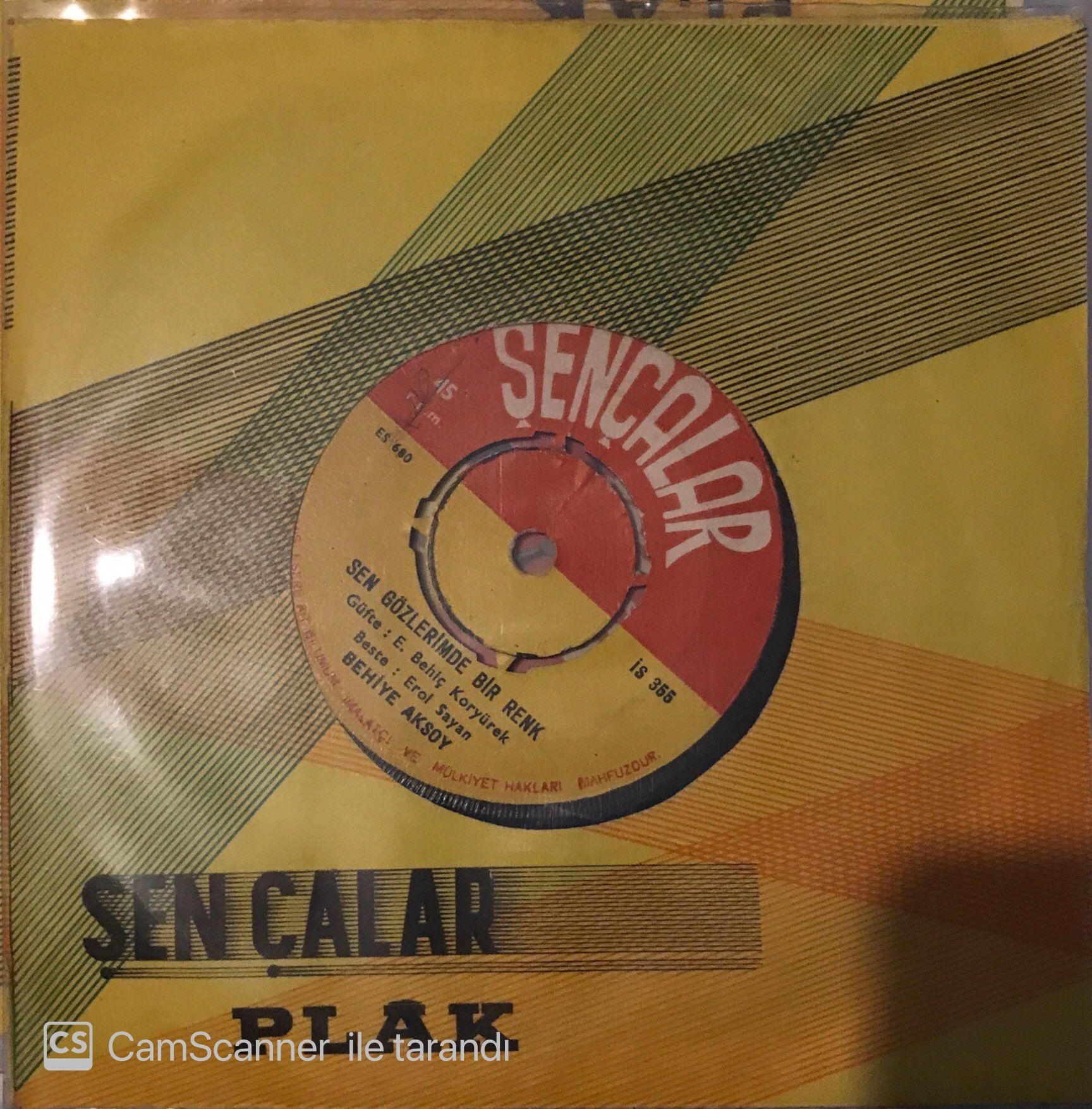 Behiye Aksoy Sen Gözlerimde Bir Renk 45lik