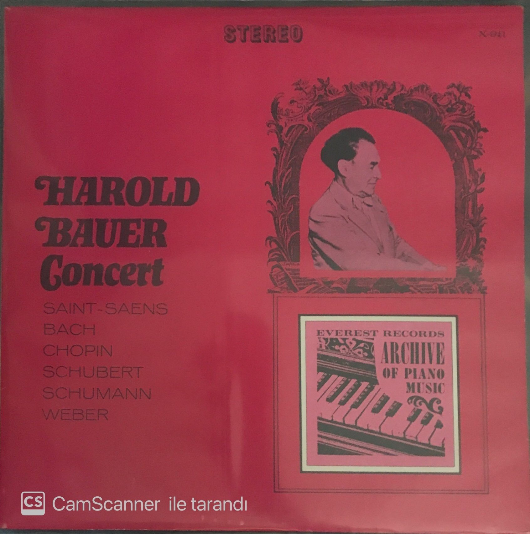 Harold Bauer Concert LP
