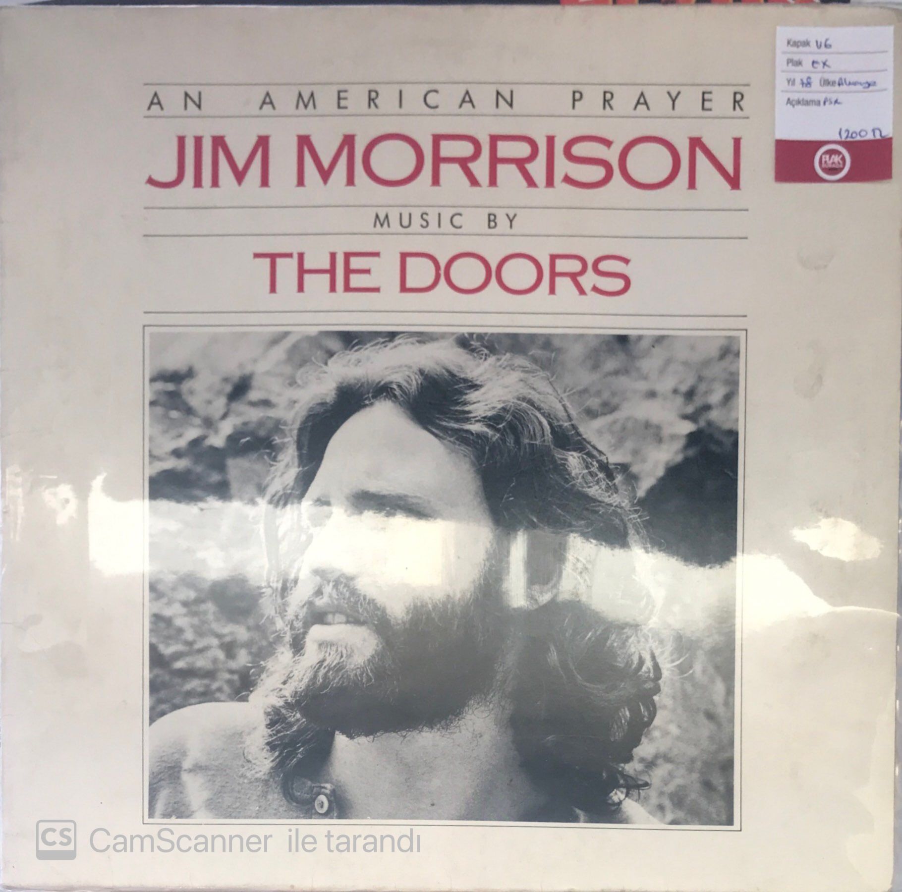 Jim Morrison Music By The Doors LP
