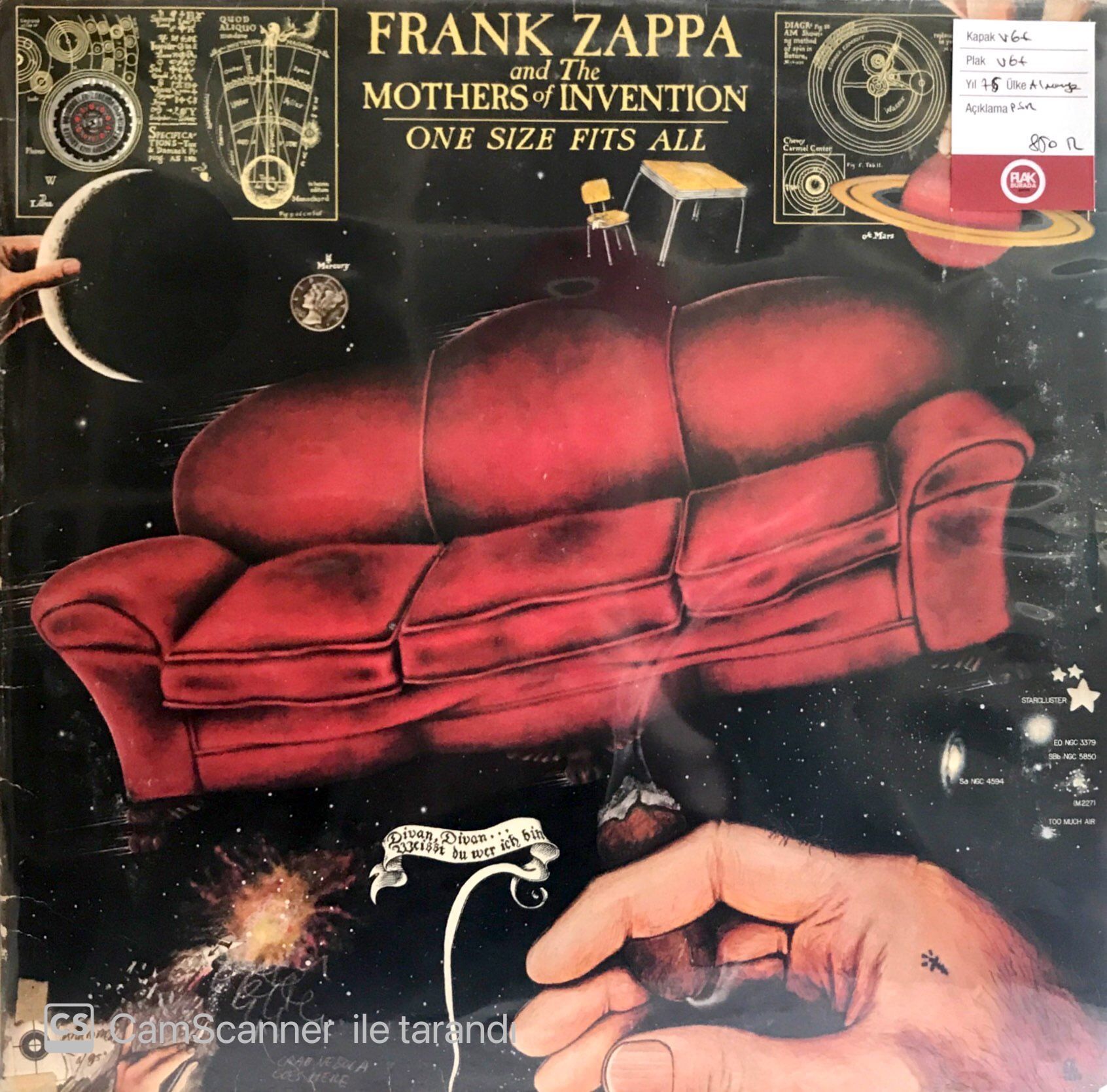 Frank Zappa and The Mothers of Invention / One Size Fits All LP