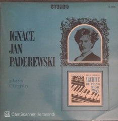 Ignace Jan Paderewski Plays Chopin LP