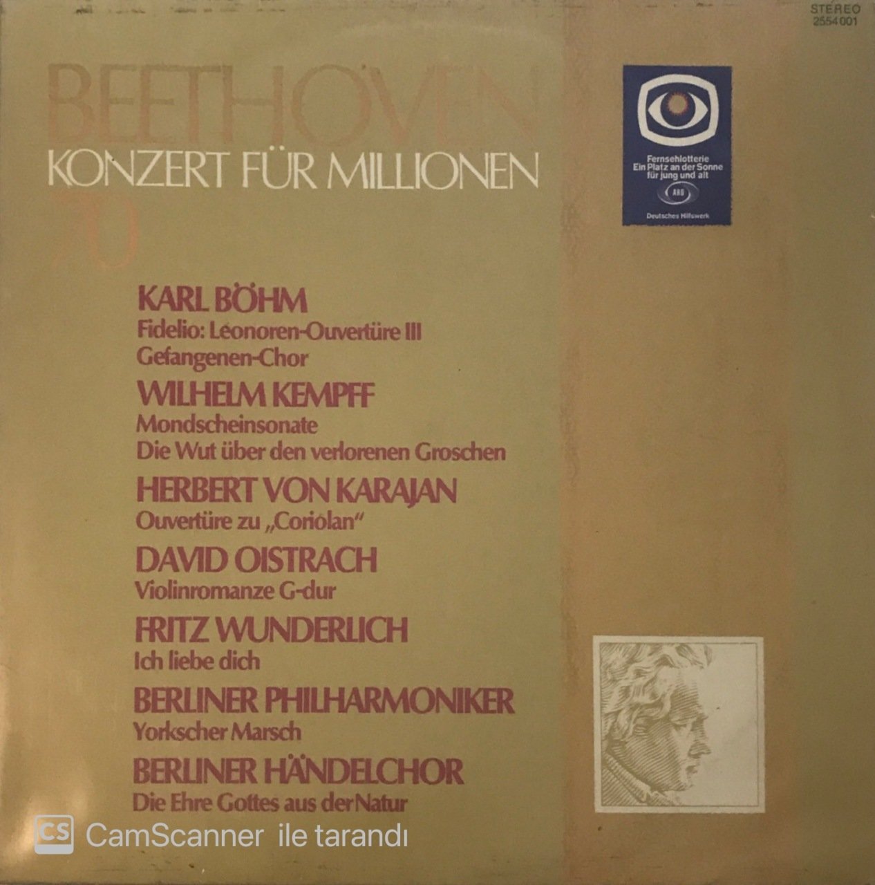 Beethoven Konzert Für Millionen 70 LP