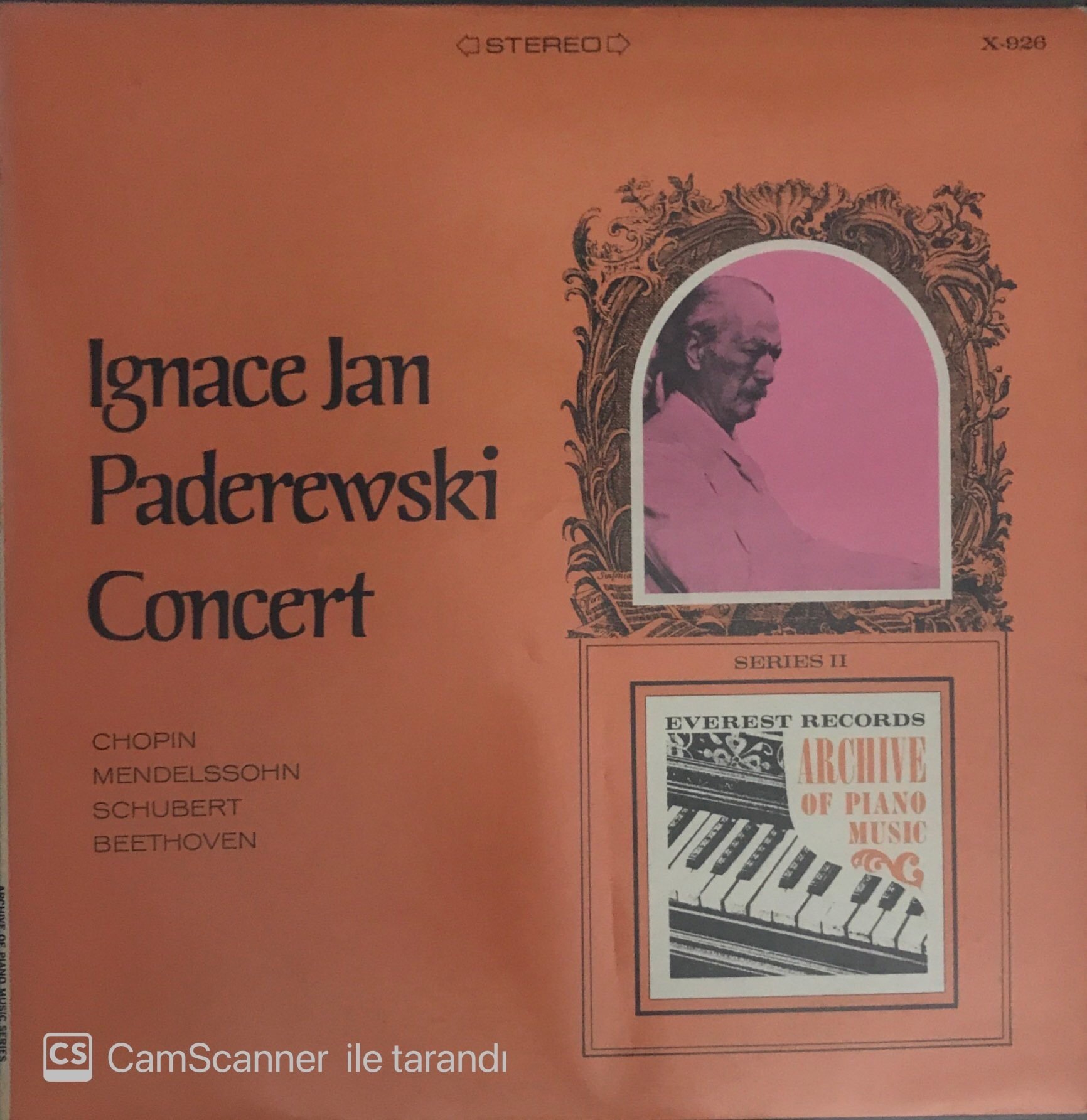 Ignace Jan Paderewski Concert LP