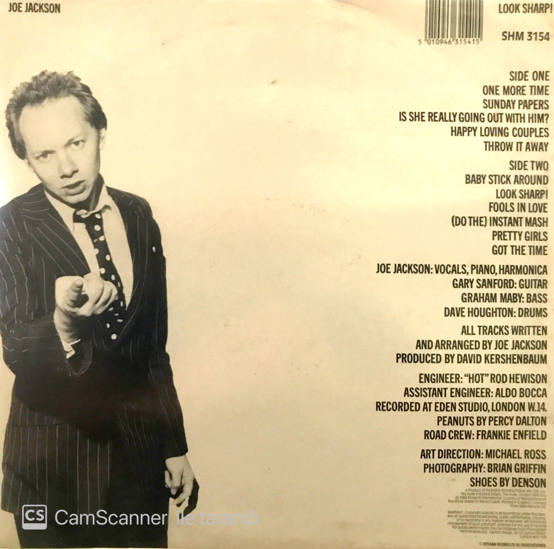 Joe Jackson - Look Sharp LP Plak Satın Al