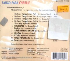 Charlie Mariano & Quique Sinesi / Tango Para Charlie CD